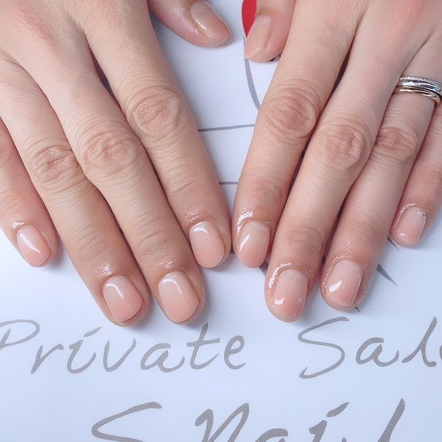 ✦••シンプルジェル••✦ Wedding nails..🕊💍 ネイルサロン エスネイル Private Salon S.Nail