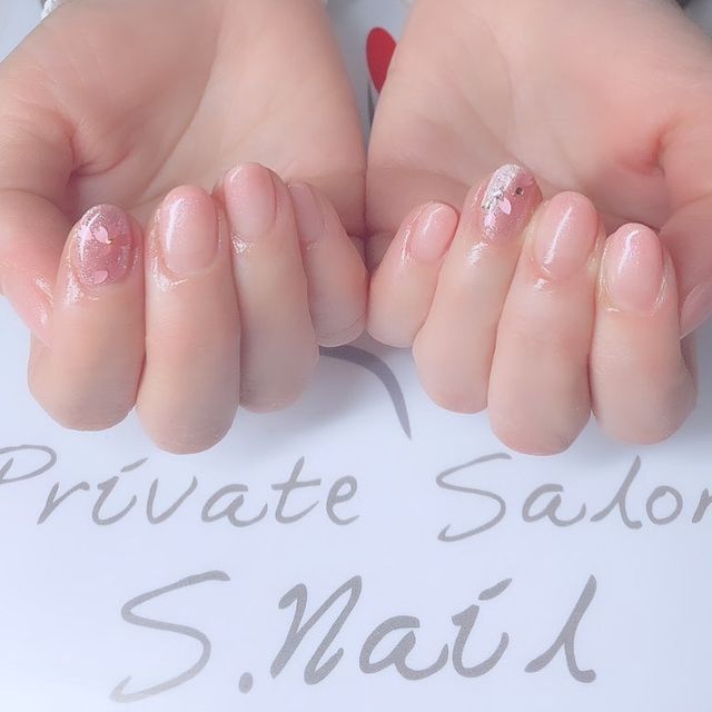 ✦••シンプルジェル••✦ 春のオフィスnail🌸✨✨ ネイルサロン エスネイル Private Salon S.Nail