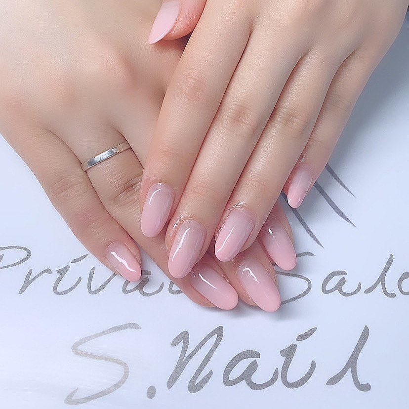 Simple gel くすみpink..💕 ネイルサロン エスネイル Private Salon S.Nail