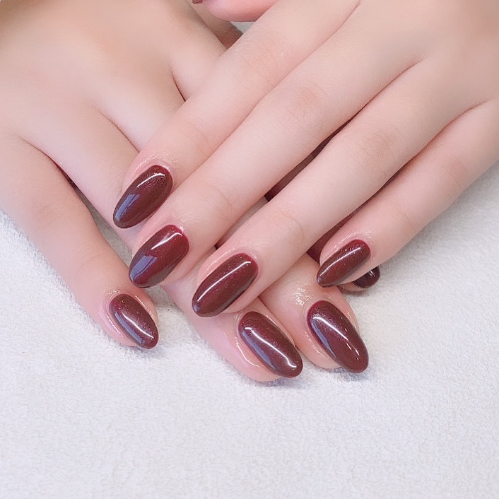 One color 成人式前撮りnail📸♥️ ネイルサロン エスネイル Private Salon S.Nail