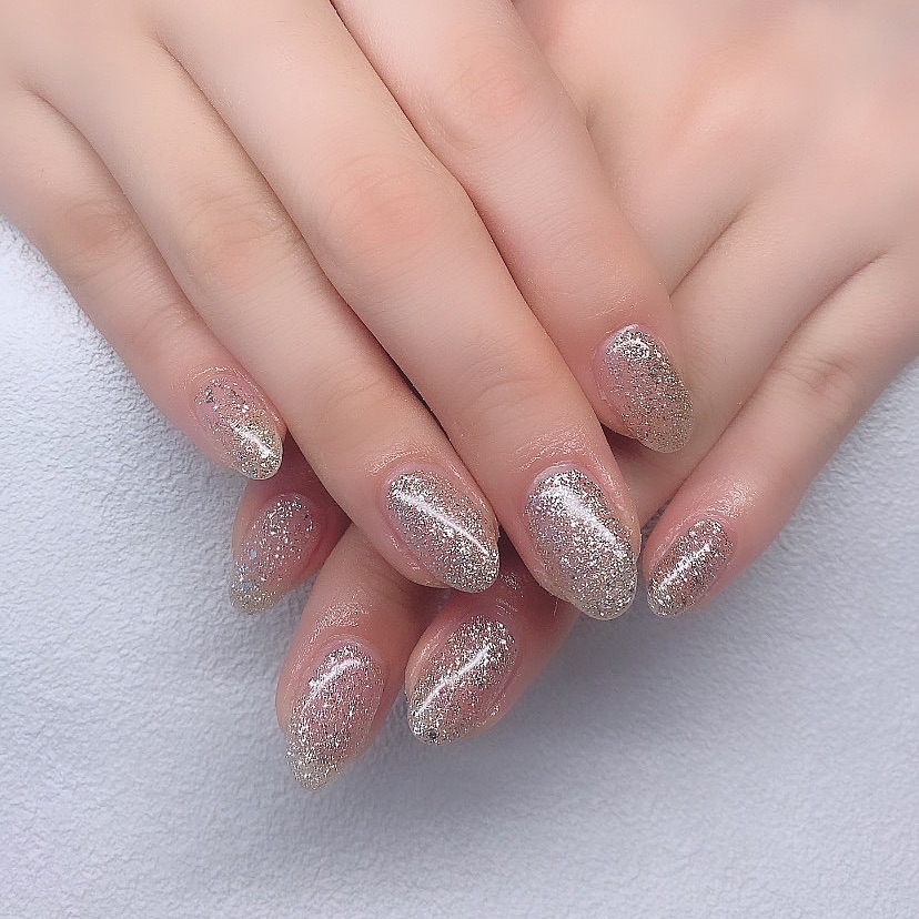 One color 発色の良いラメ🪄 ネイルサロン エスネイル Private Salon S.Nail
