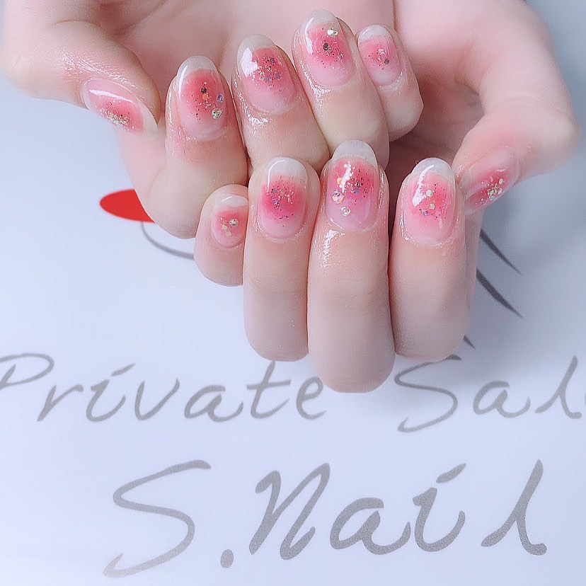 Design gel チークnail 💅🏻⟡.· ネイルサロン エスネイル Private Salon S.Nail