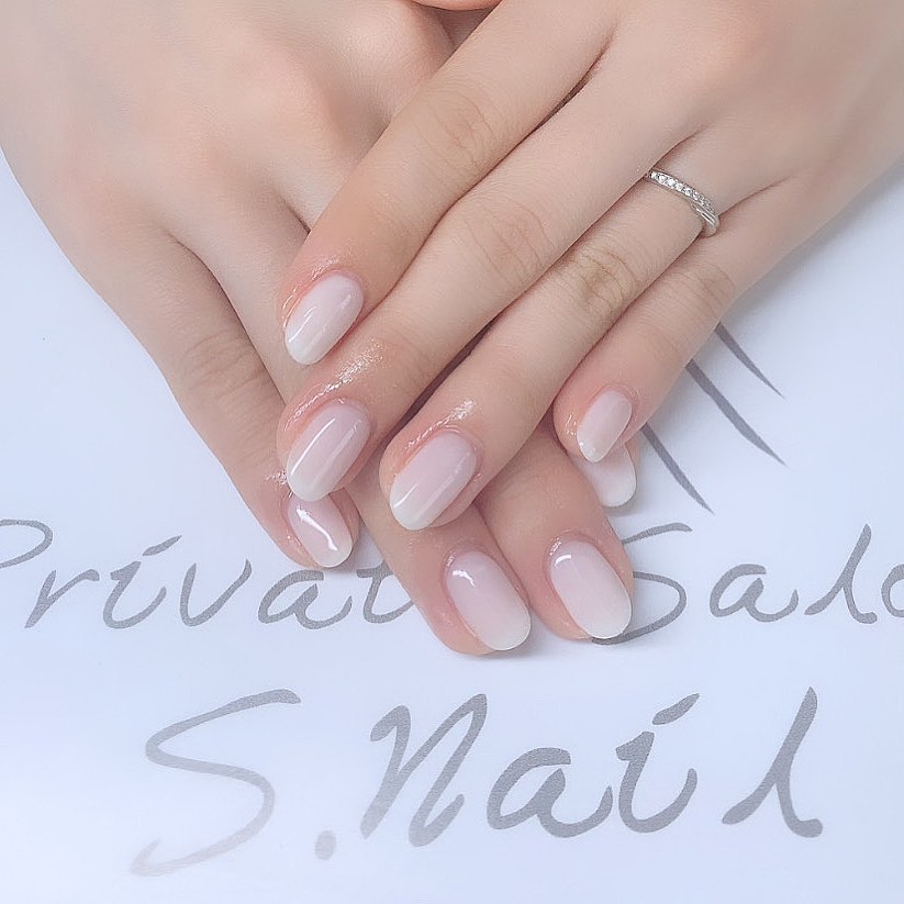 One color オリジナル乳白色🥛♡ ネイルサロン エスネイル Private Salon S.Nail