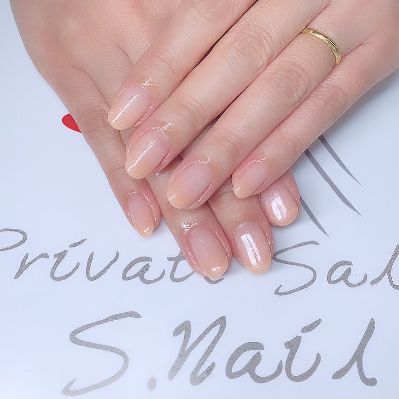Simple gel ナチュラルグラデーション🧡✨✨ ネイルサロン エスネイル Private Salon S.Nail