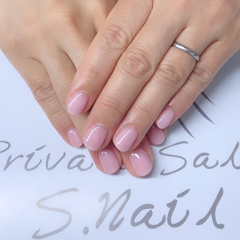 One color つやっとワンカラー🩷♡ ネイルサロン エスネイル Private Salon S.Nail