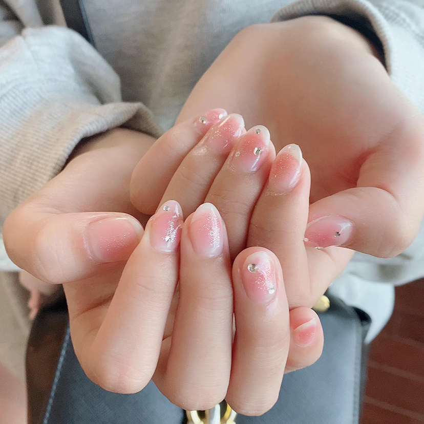 Design gel つやつやチークnail୨୧🩷 ネイルサロン エスネイル Private Salon S.Nail