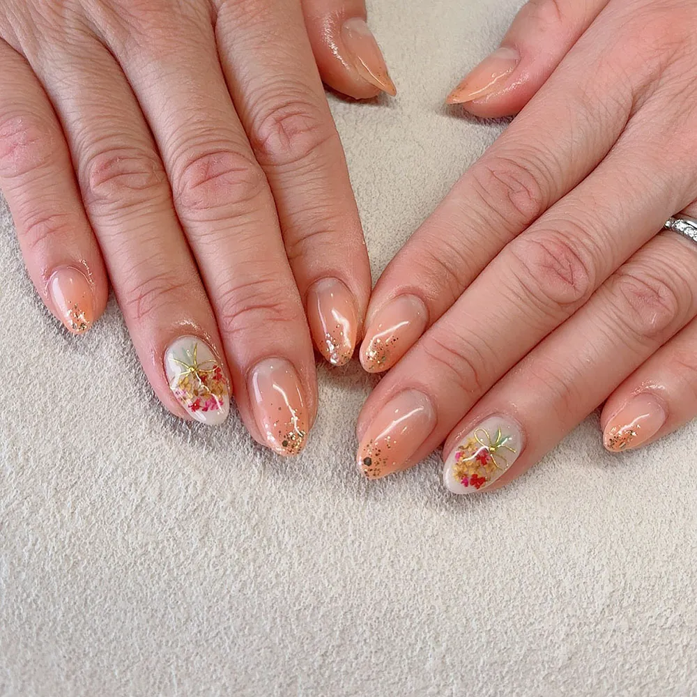 Design gel 花束アート💐ིྀʺ ネイルサロン エスネイル Private Salon S.Nail