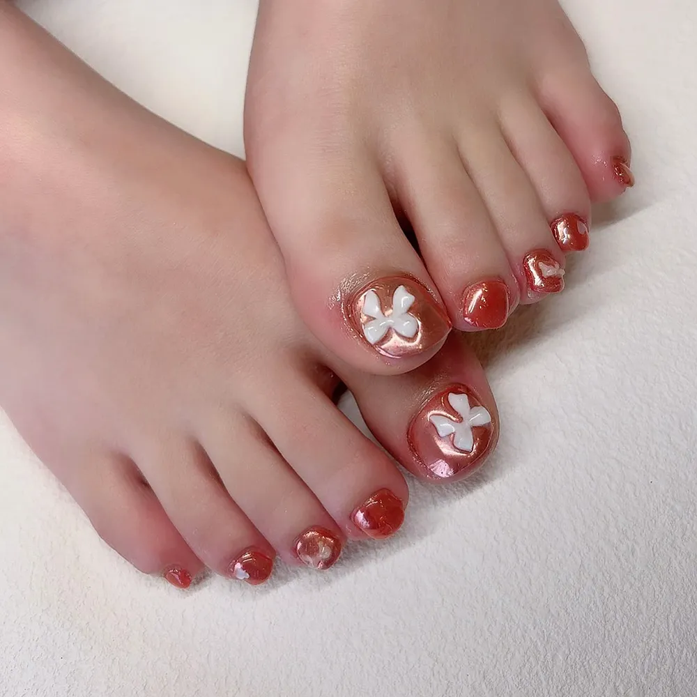 Design gel ミラーリボンパーツ🎀🪄 ネイルサロン エスネイル Private Salon S.Nail