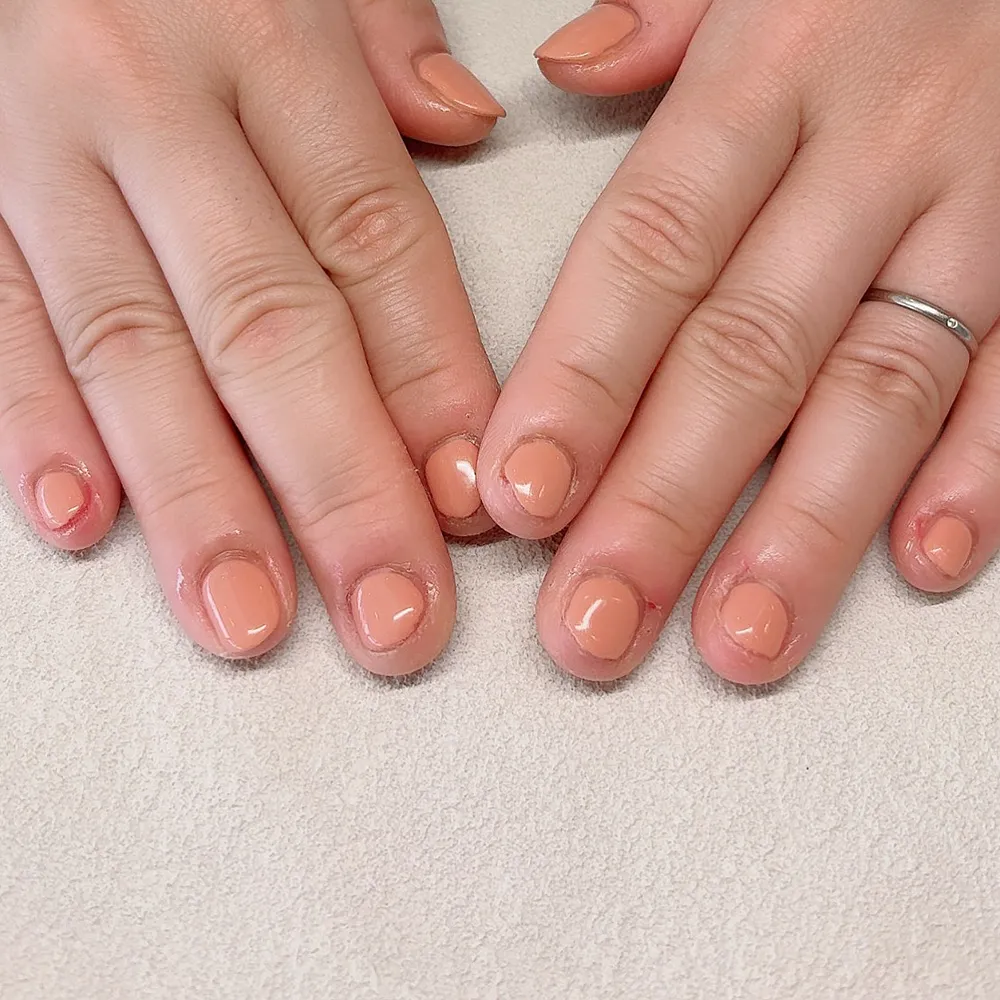 One color オレンジベージュ🧡𓈒𓋜️ ネイルサロン エスネイル Private Salon S.Nail