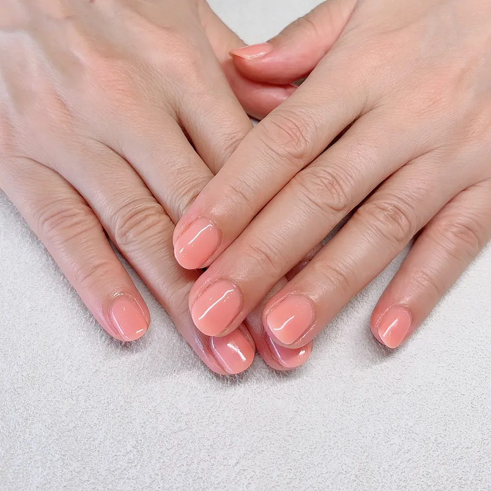 One color オレンジピンク💅🏼🧡 ネイルサロン エスネイル Private Salon S.Nail