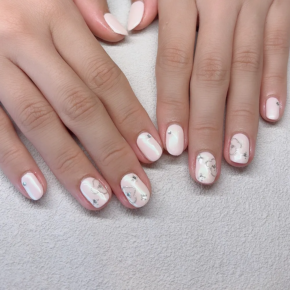 Design gel ヴァンクリ風ネイル🌸₊˚✧ ネイルサロン エスネイル Private Salon S.Nail