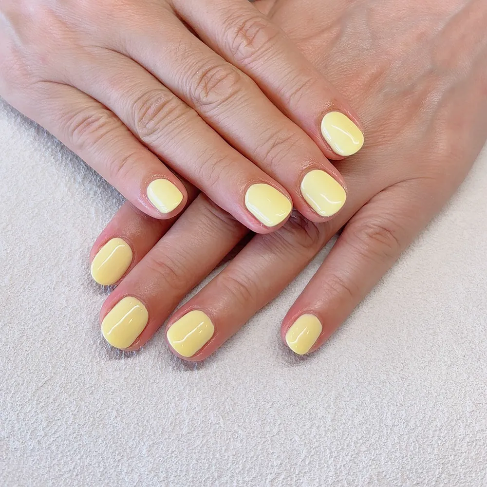 One color くすみyellowで秋支度🎑 ネイルサロン エスネイル Private Salon S.Nail