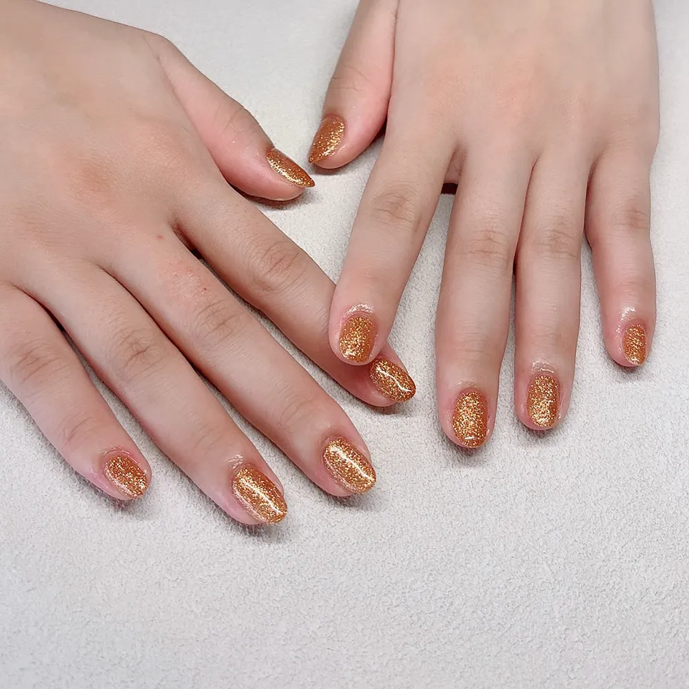 One color 秋ラメカラー🍂✨ ネイルサロン エスネイル Private Salon S.Nail