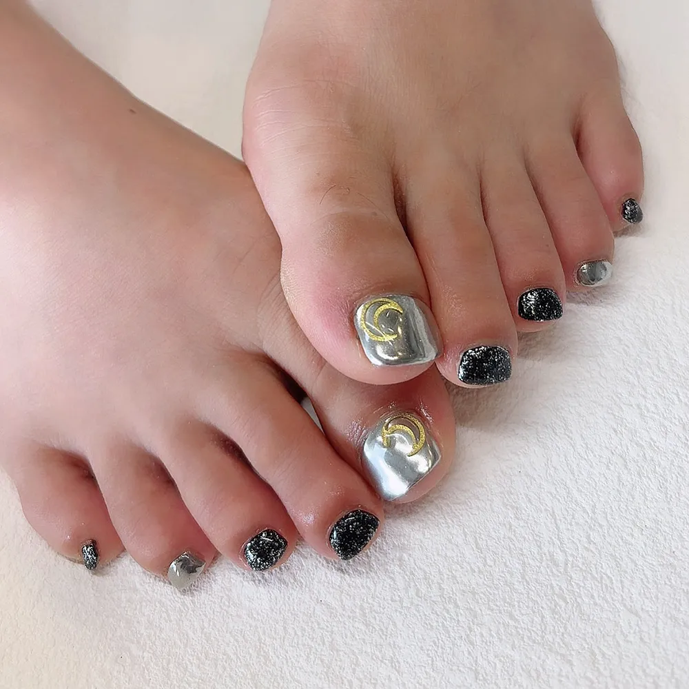 Design gel お月見フットネイル🎑 ネイルサロン エスネイル Private Salon S.Nail